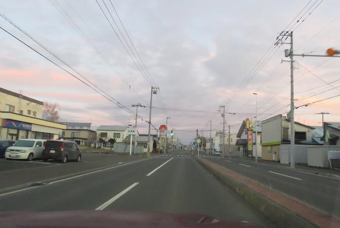 webnews今朝の北見/とん田通り、南大通り交差点から国道39号方向