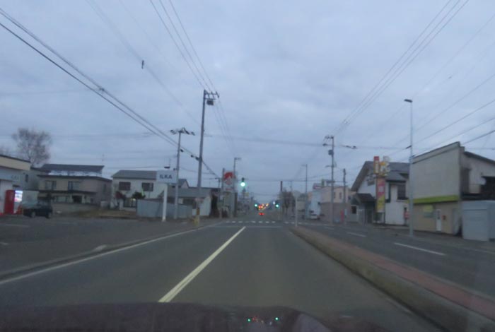webnews今朝の北見/とん田通り、南大通り交差点から国道39号方向