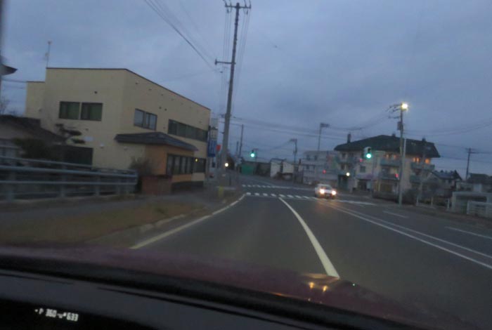 webnews今朝の北見/無加川橋を渡り南大通り交差点方向