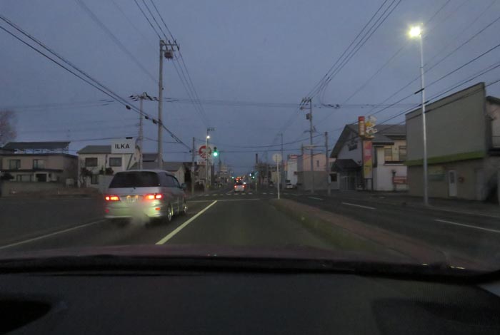 webnews今朝の北見/とん田通り、南大通り交差点から国道39号方向