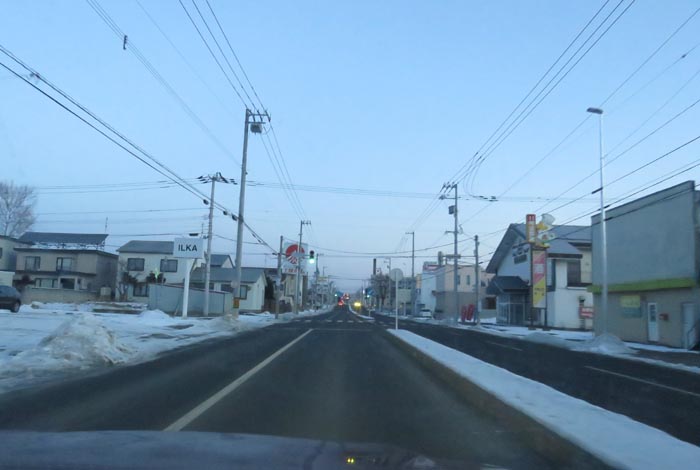 webnews今朝の北見/とん田通り、南大通り交差点から国道39号方向