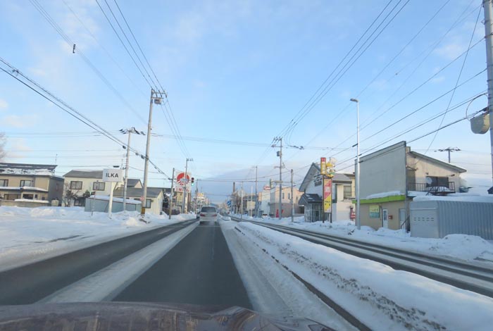 webnews今朝の北見/とん田通り、南大通り交差点から国道39号方向