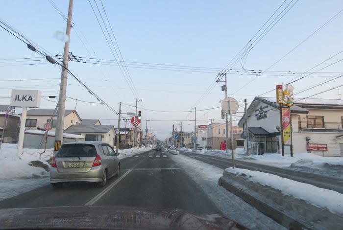 webnews今朝の北見/とん田通り、南大通り交差点から国道39号方向