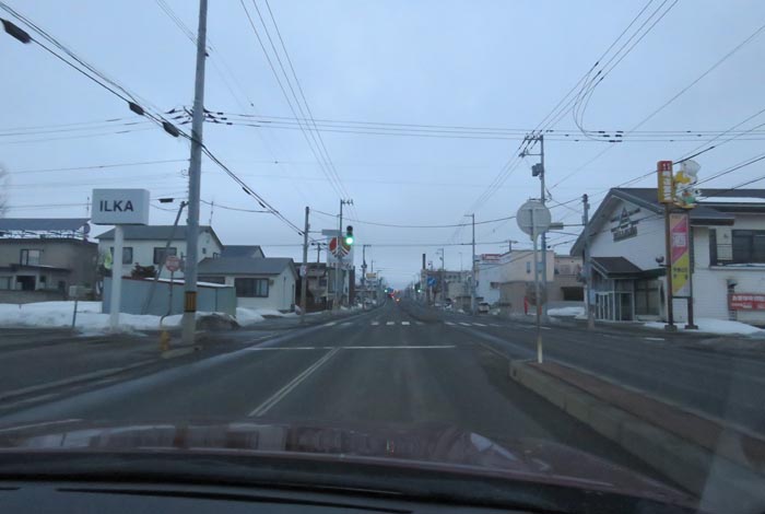 webnews今朝の北見/とん田通り、南大通り交差点から国道39号方向