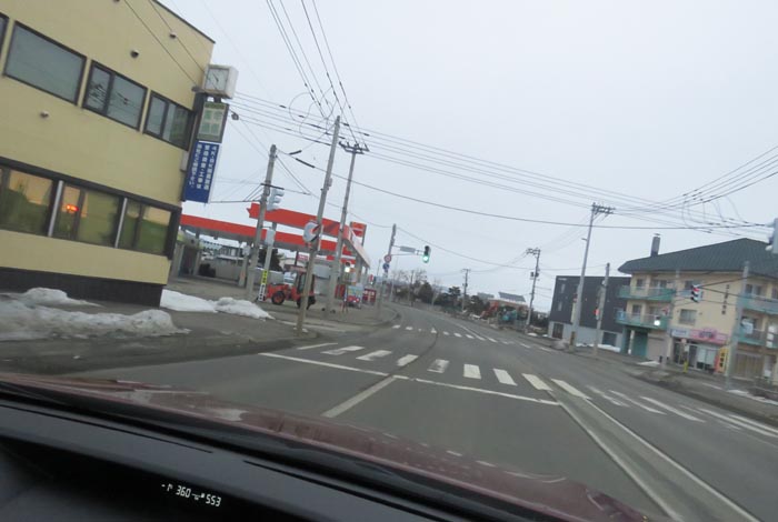 webnews今朝の北見/無加川橋を渡り南大通り交差点方向