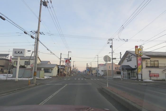 webnews今朝の北見/とん田通り、南大通り交差点から国道39号方向
