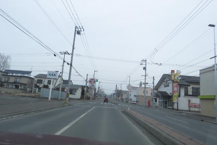 webnews今朝の北見/とん田通り、南大通り交差点から国道39号方向