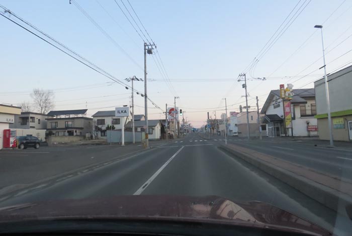 webnews今朝の北見/とん田通り、南大通り交差点から国道39号方向