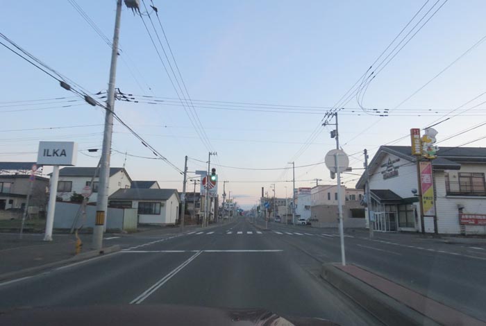 webnews今朝の北見/とん田通り、南大通り交差点から国道39号方向