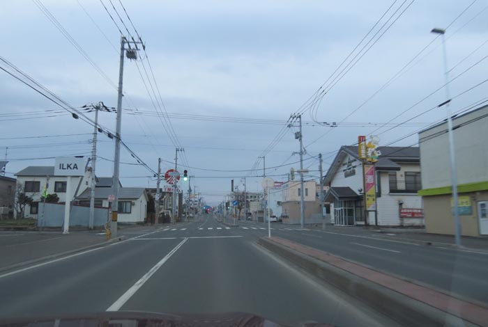 webnews今朝の北見/とん田通り、南大通り交差点から国道39号方向