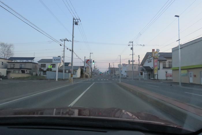 webnews今朝の北見/とん田通り、南大通り交差点から国道39号方向