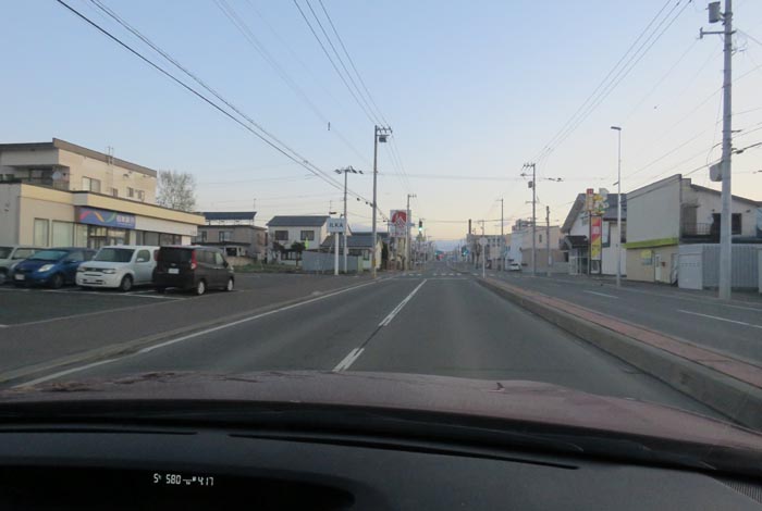 webnews今朝の北見/とん田通り、南大通り交差点から国道39号方向