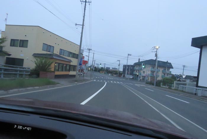 webnews今朝の北見/無加川橋を渡り南大通り交差点方向