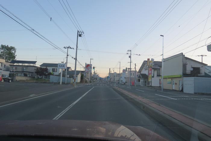 webnews今朝の北見/とん田通り、南大通り交差点から国道39号方向