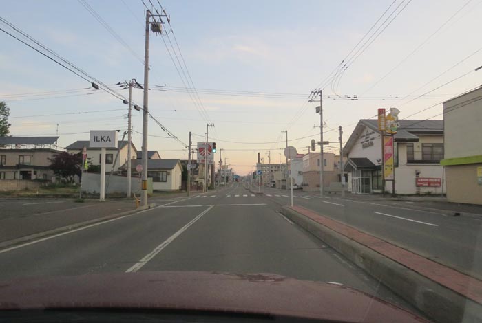 webnews今朝の北見/とん田通り、南大通り交差点から国道39号方向