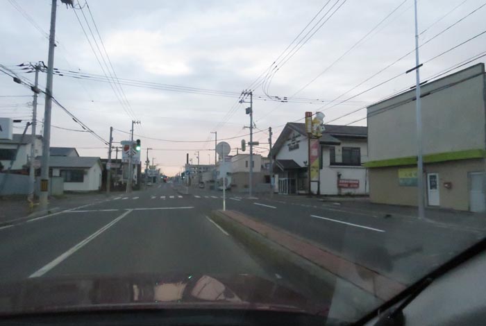webnews今朝の北見/とん田通り、南大通り交差点から国道39号方向