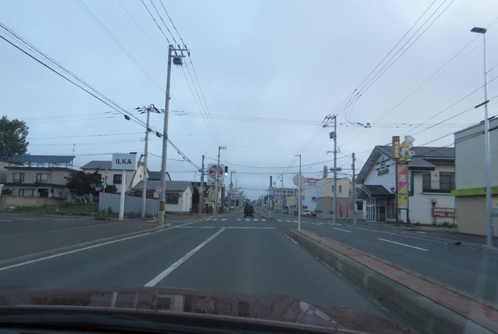 webnews今朝の北見/とん田通り、南大通り交差点から国道39号方向