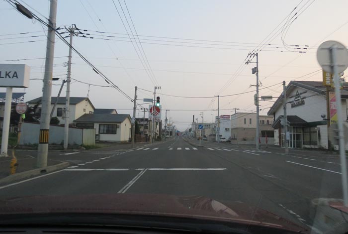 webnews今朝の北見/とん田通り、南大通り交差点から国道39号方向