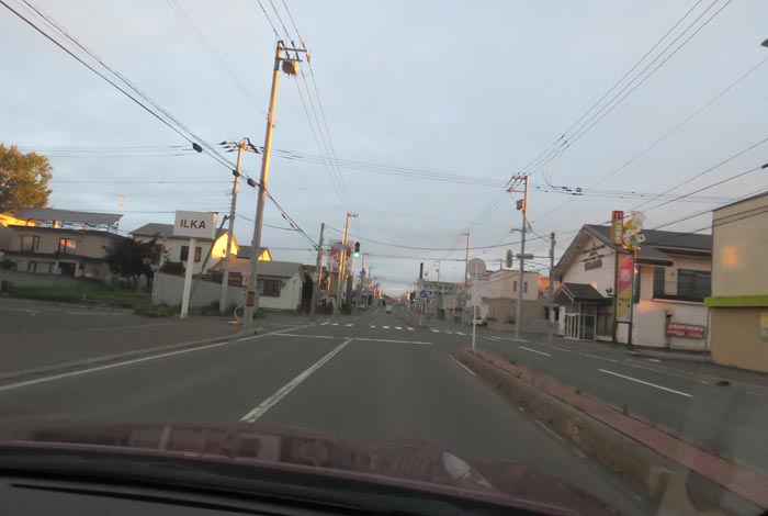 webnews今朝の北見/とん田通り、南大通り交差点から国道39号方向