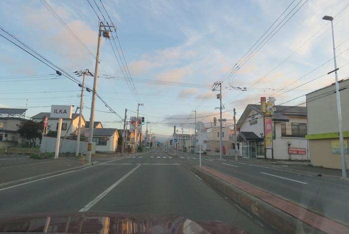 webnews今朝の北見/とん田通り、南大通り交差点から国道39号方向