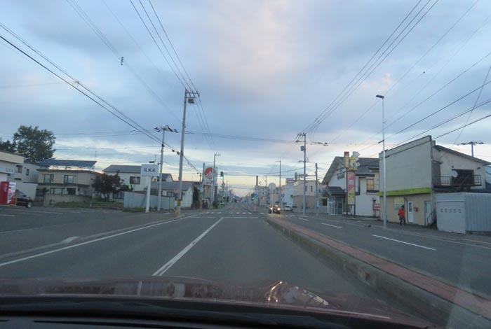 webnews今朝の北見/とん田通り、南大通り交差点から国道39号方向