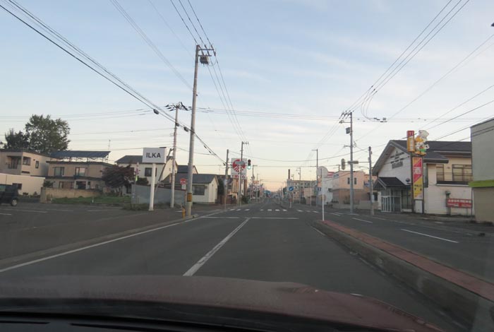 webnews今朝の北見/とん田通り、南大通り交差点から国道39号方向