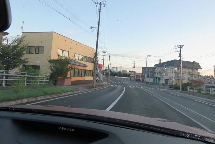 webnews今朝の北見/無加川橋を渡り南大通り交差点方向