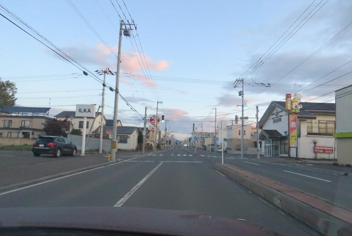 webnews今朝の北見/とん田通り、南大通り交差点から国道39号方向