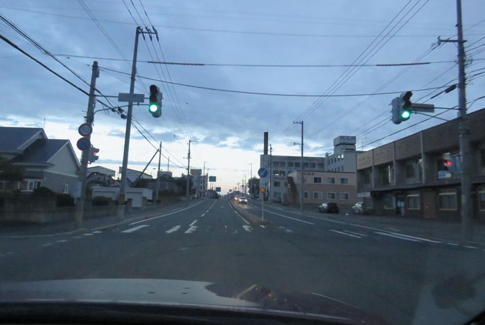 webnews今朝の北見/とん田通り、南大通り交差点から国道39号方向