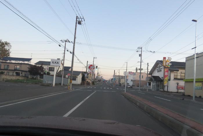 webnews今朝の北見/とん田通り、南大通り交差点から国道39号方向