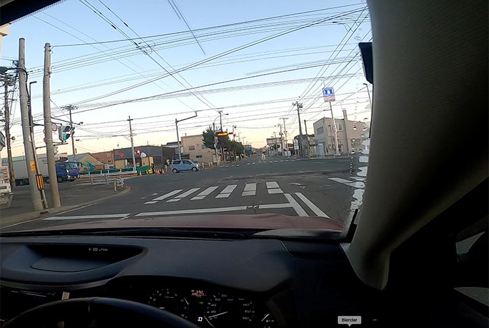 webnews今朝の北見/交差点から奥は常呂方面