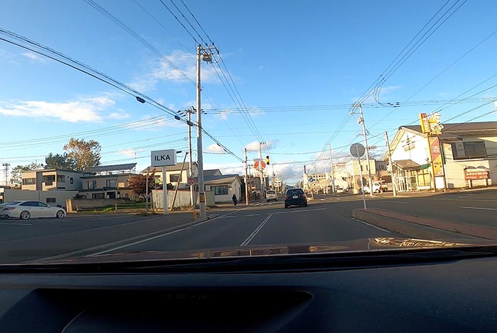 webnews今朝の北見/とん田通り、南大通り交差点から国道39号方向