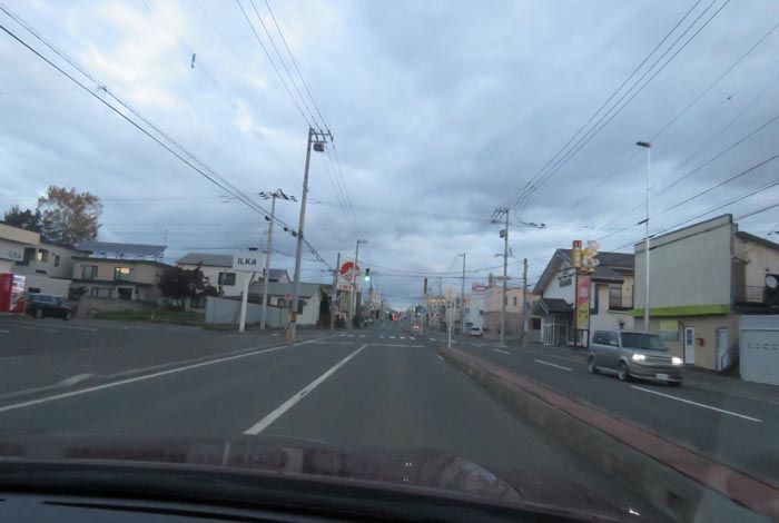 webnews今朝の北見/とん田通り、南大通り交差点から国道39号方向