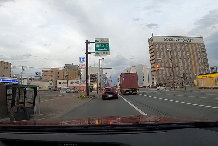 webnews今朝の北見/国道39号、大通りの西4丁目通り交差点