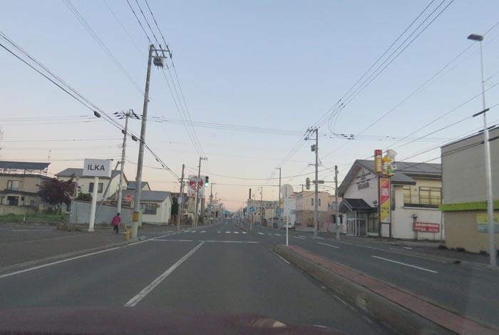 webnews今朝の北見/とん田通り、南大通り交差点から国道39号方向