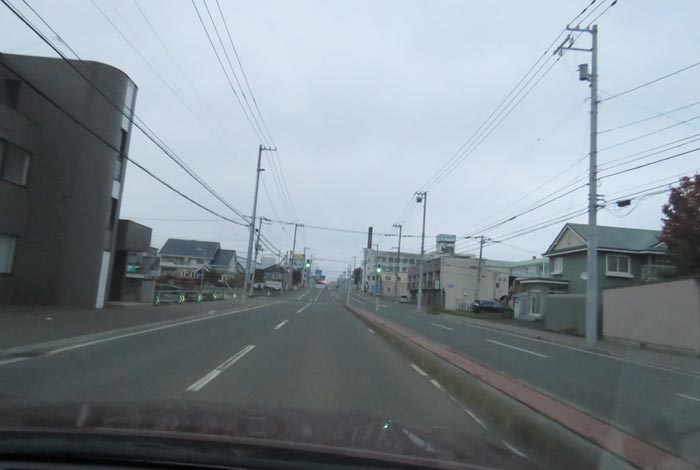 webnews今朝の北見/とん田通り、南大通り交差点から国道39号方向