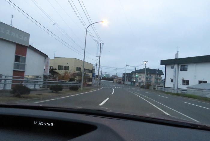 webnews今朝の北見/無加川橋を渡り南大通り交差点方向