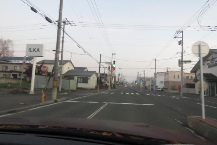 webnews今朝の北見/とん田通り、南大通り交差点から国道39号方向