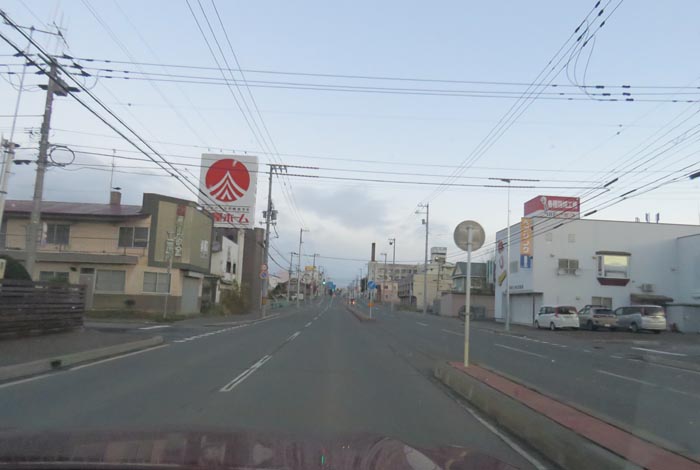 webnews今朝の北見/とん田通り、南大通り交差点から国道39号方向
