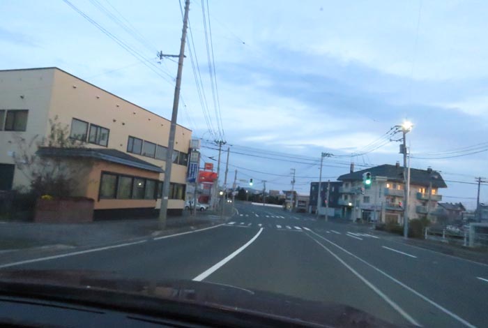 webnews今朝の北見/無加川橋を渡り南大通り交差点方向