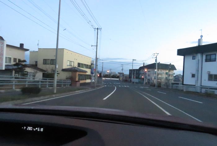 webnews今朝の北見/無加川橋を渡り南大通り交差点方向