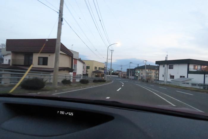 webnews今朝の北見/無加川橋を渡り南大通り交差点方向
