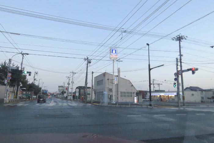 webnews今朝の北見/交差点から奥は常呂方面