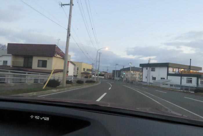 webnews今朝の北見/無加川橋を渡り南大通り交差点方向