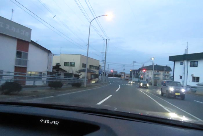 webnews今朝の北見/無加川橋を渡り南大通り交差点方向