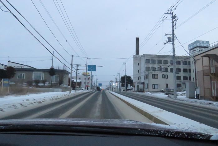 webnews今朝の北見/とん田通り、南大通り交差点から国道39号方向
