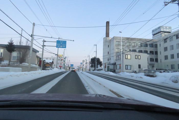 webnews今朝の北見/とん田通り、南大通り交差点から国道39号方向