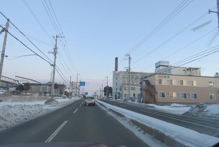 webnews今朝の北見/とん田通り、南大通り交差点から国道39号方向