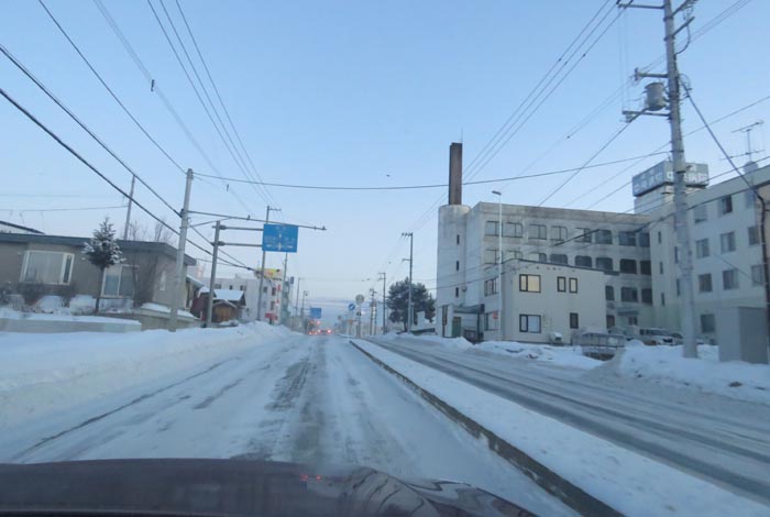 webnews今朝の北見/とん田通り、南大通り交差点から国道39号方向