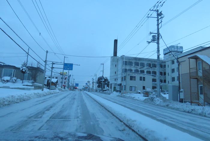 webnews今朝の北見/とん田通り、南大通り交差点から国道39号方向